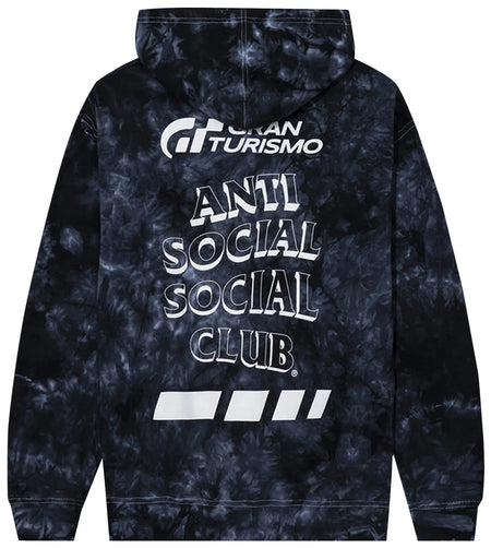 Moletom ASSC Anti Social Social Club x Gran Turismo Tie Dye "Black" Preto