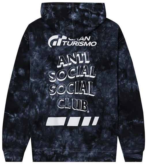 Moletom ASSC Anti Social Social Club x Gran Turismo Tie Dye "Black" Preto