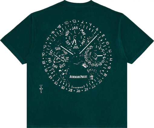 Camiseta Travis Scott x Audemars Piguet "Watch Face" Verde