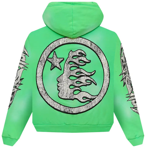 Moletom Zipper Hellstar Graffiti Verde