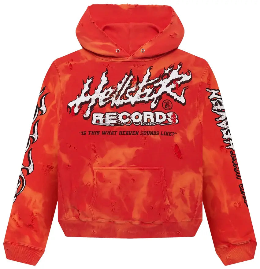 Moletom Hellstar Records Lava Wash Vermelho Original Exclusivo Moletom Hellstar Records Lava Wash Vermelho Original Exclusivo