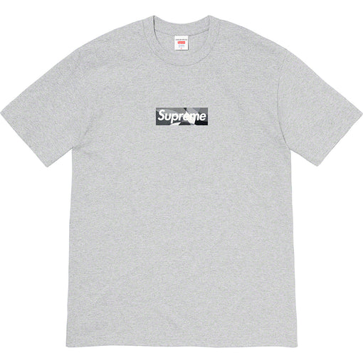 Camiseta Supreme x Emilio Pucci Box Logo "Heather Grey/Black" Cinza/Preto