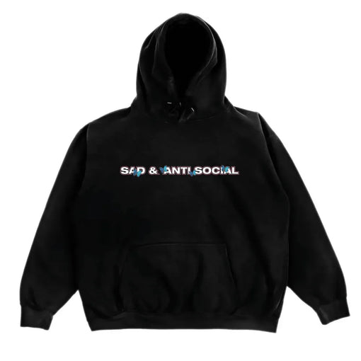 Moletom ASSC Anti Social Social Club x Sadboyz "Sad and Antisocial" Preto