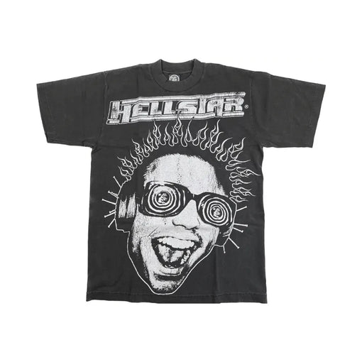 Camiseta Hellstar Face Gray Cinza