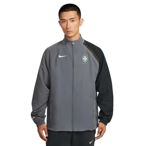 Jaqueta Nike Total 90 Brasil 2004 Cinza