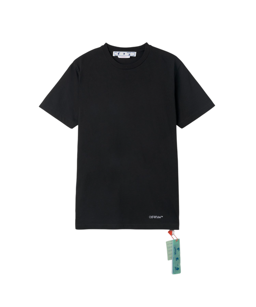 Camiseta Off White™ Scribble Diag Slim Preta Bordada Preto