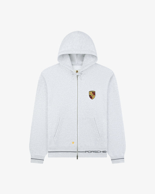 Moletom Aimé Leon Dore x Porsche Full-Zip Hoodie "Silver Mix" Cinza