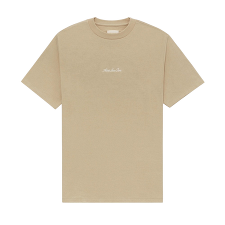 Camiseta Aimé Leon Dore "Embroidered Logo" Bege