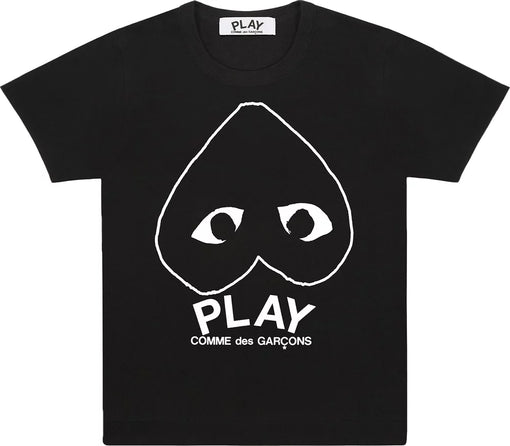 Camiseta Comme Des Garçons PLAY "Inverted Big Heart" Preto