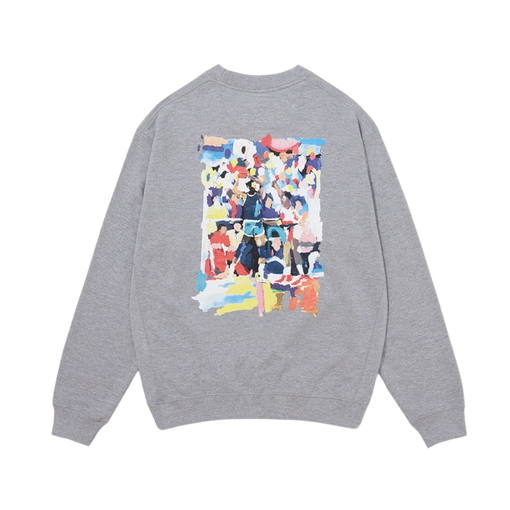Moletom Crewneck Piet x NBA "Bucks Watercolor" Cinza
