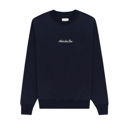 Moletom Aimé Leon Dore Crewneck "Embroidered Logo" Azul
