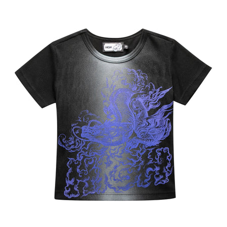 Baby Tee High "Shei" Preto