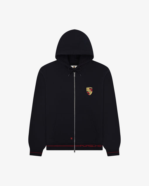 Moletom Aimé Leon Dore x Porsche Full-Zip Hoodie "Jet Black" Preto