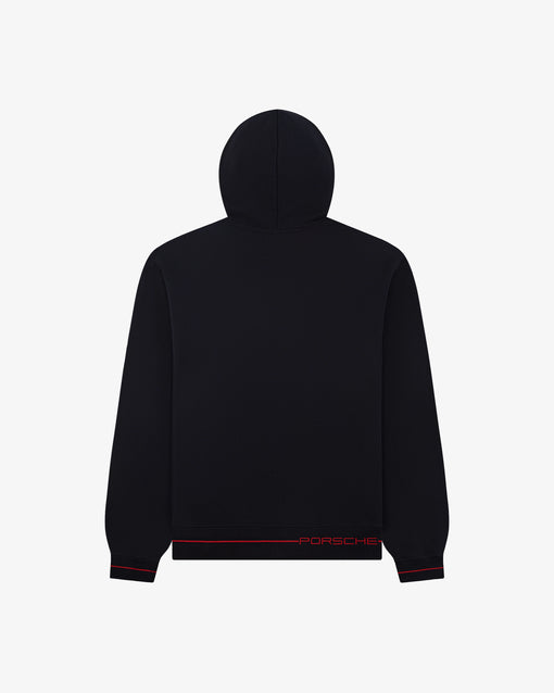 Moletom Aimé Leon Dore x Porsche Full-Zip Hoodie "Jet Black" Preto