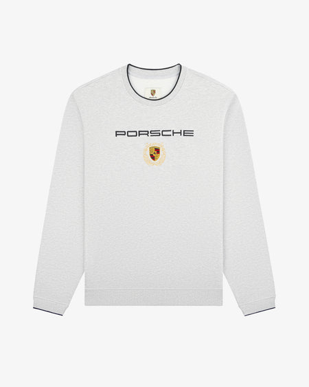 Moletom Aimé Leon Dore x Porsche Embroidered Crewneck Sweatshirt "Silver Mix" Cinza