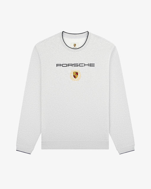 Moletom Aimé Leon Dore x Porsche Embroidered Crewneck Sweatshirt "Silver Mix" Cinza