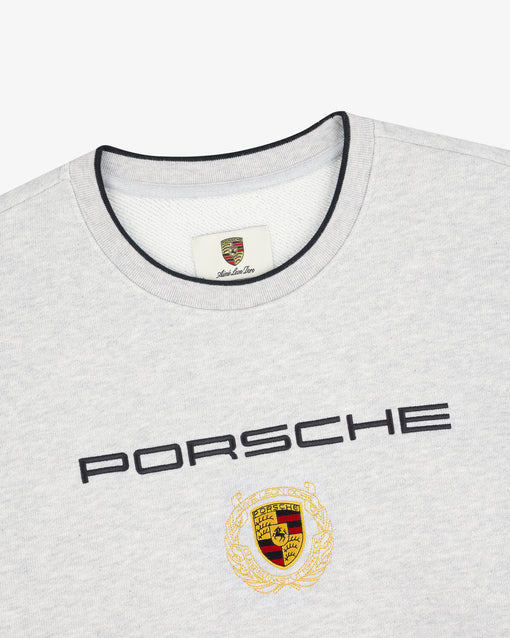 Moletom Aimé Leon Dore x Porsche Embroidered Crewneck Sweatshirt "Silver Mix" Cinza