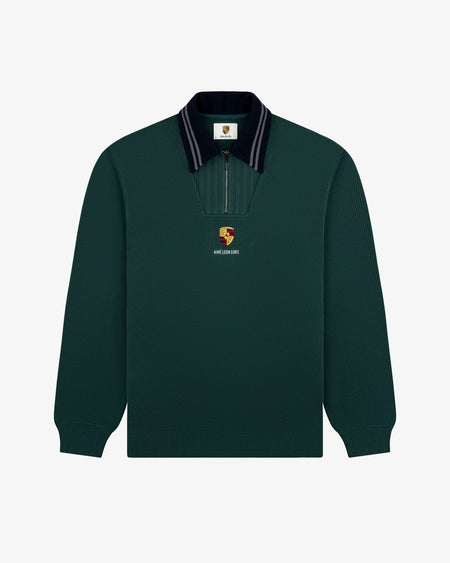 Suéter Aimé Leon Dore x Porsche Collar Quarter Zip Pullover "Pine Grove" Verde