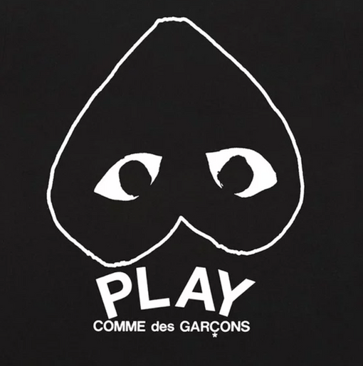 Camiseta Comme Des Garçons PLAY "Inverted Big Heart" Preto