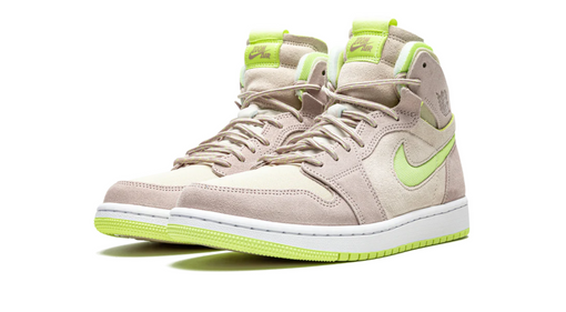 Tênis Jordan 1 High Zoom CMFT Wmns "Lemon Twist" Bege/Verde (Amarelado)