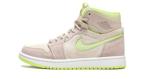 Tênis Jordan 1 High Zoom CMFT Wmns "Lemon Twist" Bege/Verde (Amarelado)