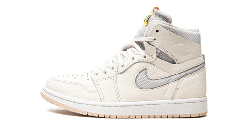 Tênis Jordan 1 High Zoom CMFT Wmns "Pearl White" Branco/Cinza (Amarelado)