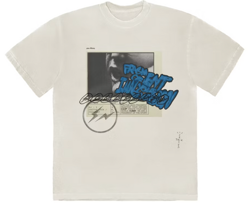 Camiseta Travis Scott Cactus Jack x Fragment "Manifest" Branco