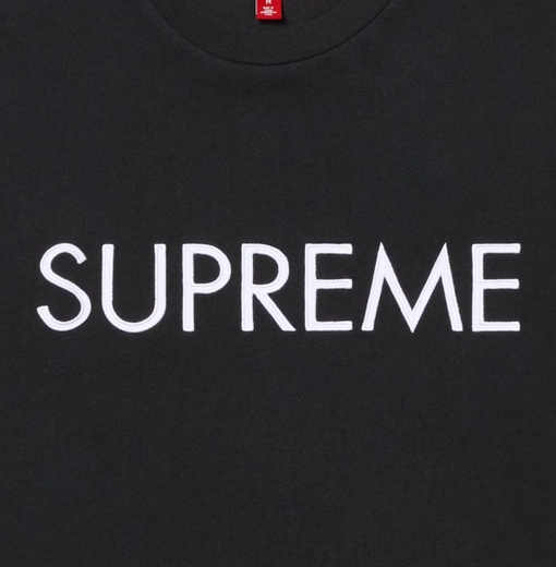 Camiseta Supreme Capital S/S Top "Black" Preto