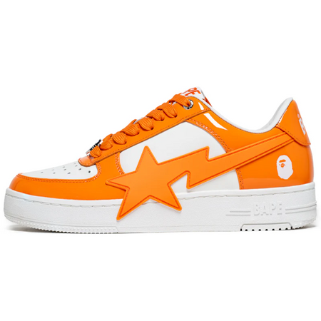 Tênis A Bathing Ape Bape Sta OS #3 M2 "White/Orange" Branco/Laranja