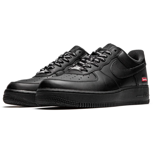 Tênis Nike Air Force 1 Low x Supreme "Black" Preto