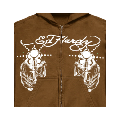 Moletom Ed Hardy Light Shot "Brown" Marrom