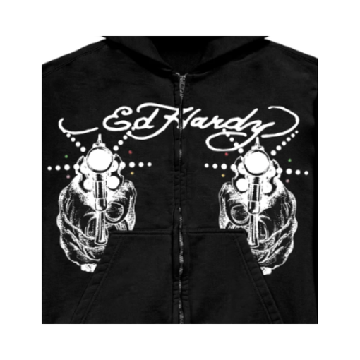 Moletom Ed Hardy Light Shot "Black" Preto