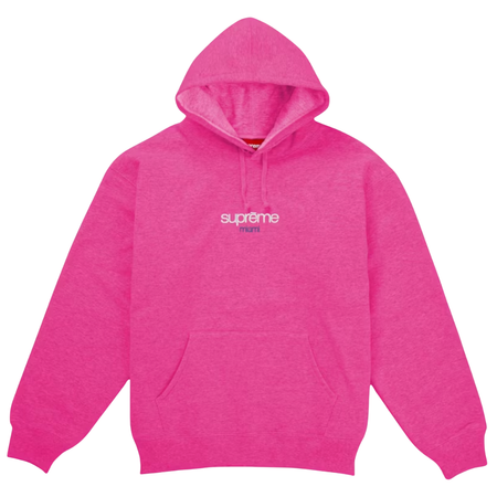 Moletom Supreme Classic Logo Shop Hooded FW25 "Pink - Miami" Rosa