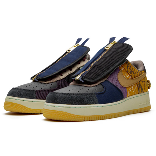 Tênis Nike Air Force 1 x Travis Scott "Cactus Jack" Marrom