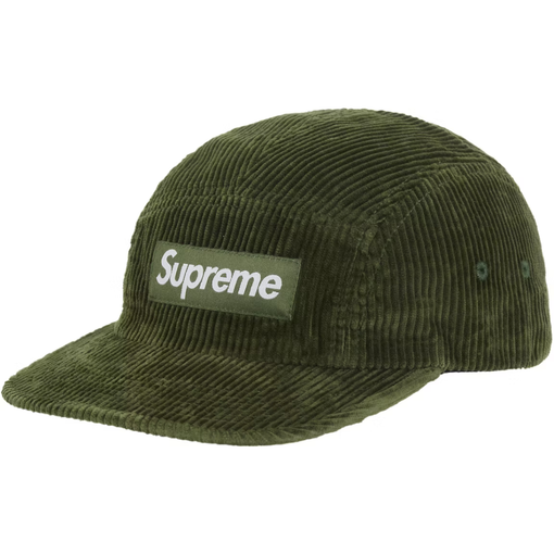 Boné Supreme Corduroy FW25 "Olive" Verde