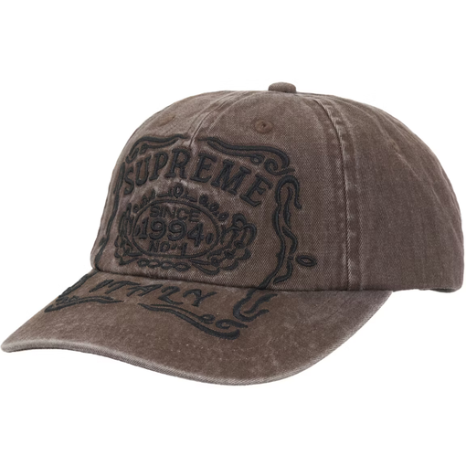 Boné Supreme Italy 6-Panel FW25 "Brown" Marrom