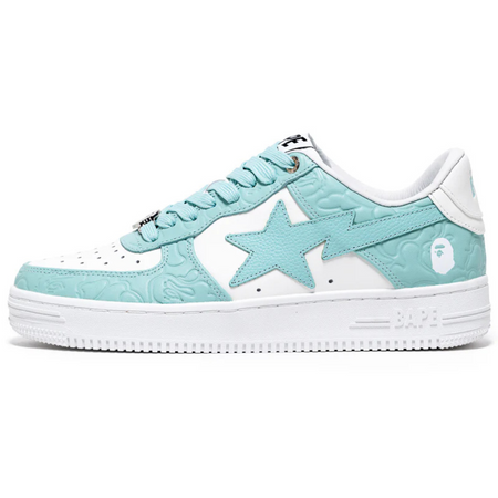 Tênis A Bathing Ape Bape Sta #4 M1 "Line Camo White Sax" Branco/Verde