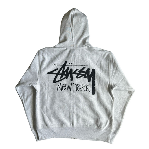 Moletom Stussy Zip Up "New York" Cinza