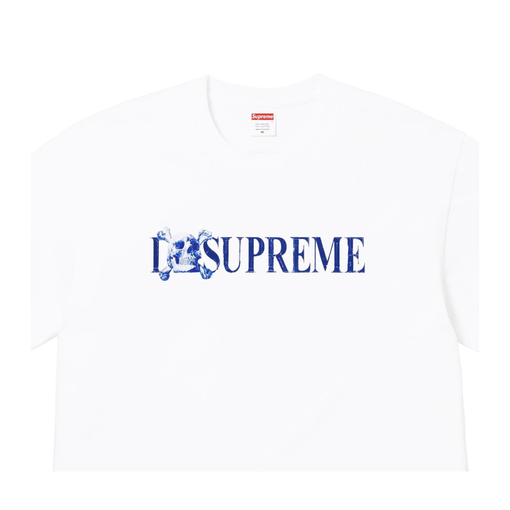 Camiseta Supreme Skull FW25 "White" Branco