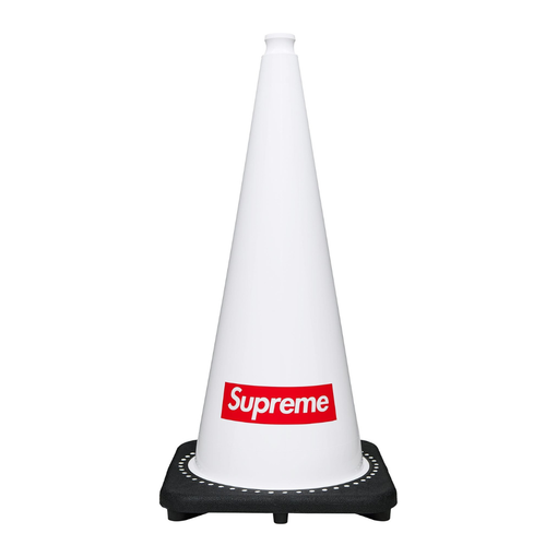 Cone de Sinalização Supreme Logo FW25 "White" Branco
