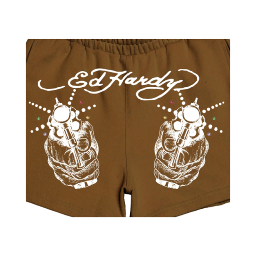 Shorts Ed Hardy Light Shot "Brown" Marrom