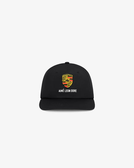 Boné Aimé Leon Dore x Porsche Nylon Logo "Jet Black" Preto