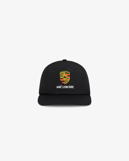 Boné Aimé Leon Dore x Porsche Nylon Logo "Jet Black" Preto
