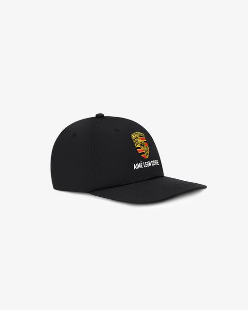 Boné Aimé Leon Dore x Porsche Nylon Logo "Jet Black" Preto