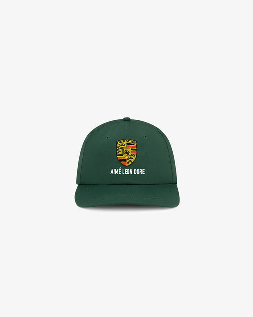 Boné Aimé Leon Dore x Porsche Nylon Logo "Pine Grove" Verde