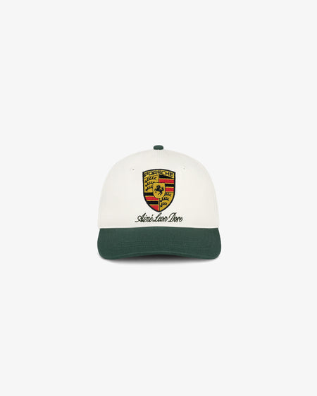 Boné Aimé Leon Dore x Porsche Colorblock Logo "Pristine Multi" Verde/Branco