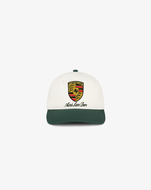 Boné Aimé Leon Dore x Porsche Colorblock Logo "Pristine Multi" Verde/Branco