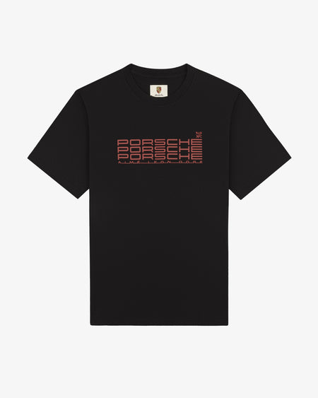 Camiseta Aimé Leon Dore x Porsche Racing "Jet Black" Preto