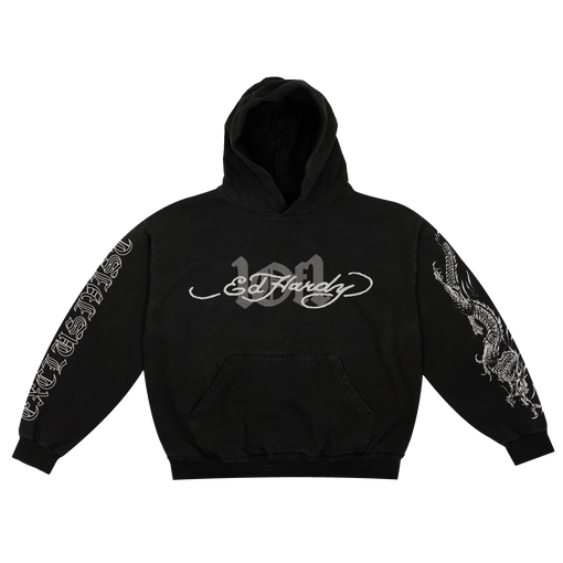 Moletom Exclusivist 1of1 x Ed Hardy Hidden Dragon Preto