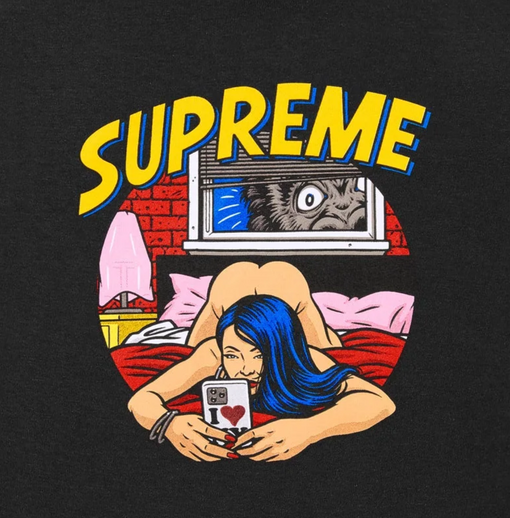 Camiseta Supreme "Bedroom" Preto